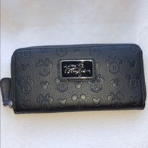 Disney Boutique DisneyParks Black Embossed Wallet